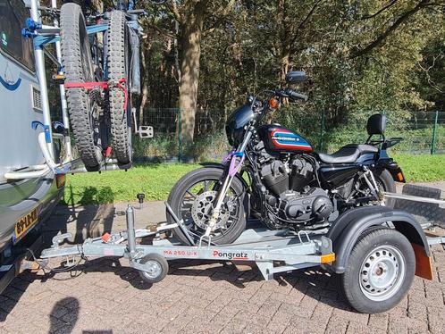 Harley Sportster 1200 Iron 600mls 10-2020 incl Solo-Trailer.