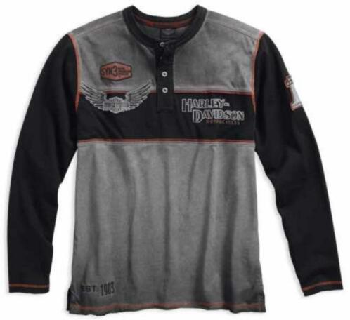 Harley sweat shirt iron block henley 4xl als nieuw