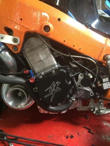 Hayabusa race motorblok en BigCC turbo systeem Motec m400