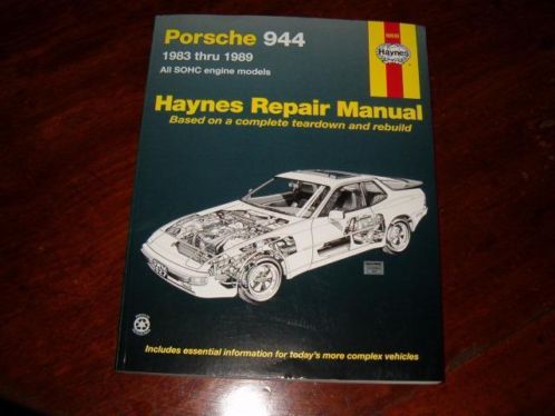 Haynes Repair Manual Porsche 944  Technisch woordenboek