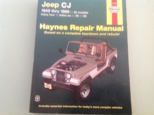 Haynes repair Manuel jeep cj7