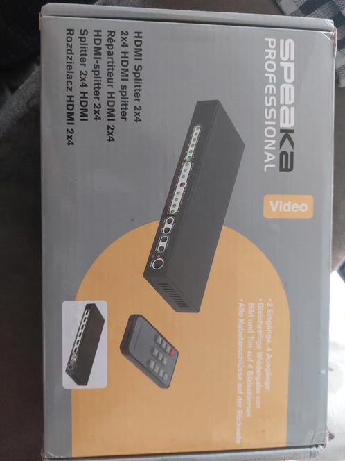 HDMI SPLITTER 2X4 Nieuw in doos