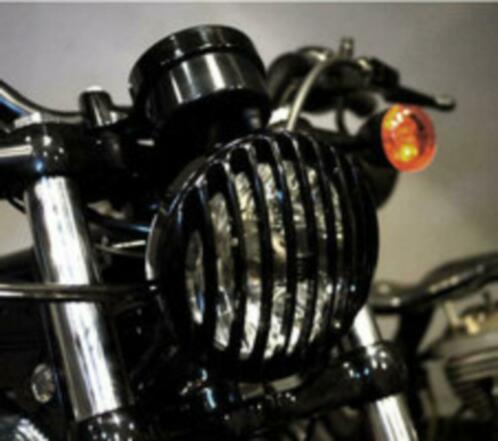 Headlamp Grill Rough Craft 5 34034 voor oa. Dyna en Sportster