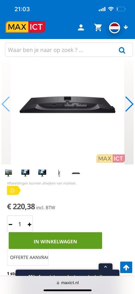 Helemaal nieuwe monitor.