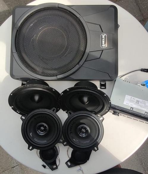 Helix Auto speaker set, radio en actieve subwoofer