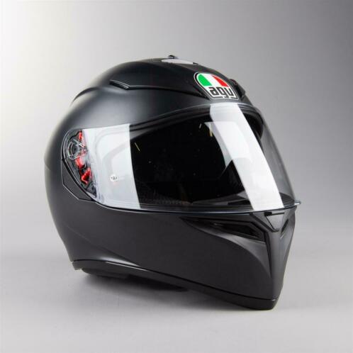 Helm AGV K-3 SV Mono MatZwart (Integraalhelmen, Motorhelmen)