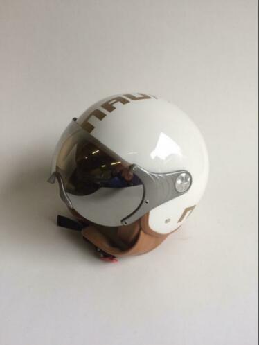 Helm (Brommer  Scooter  Motor) merk Nau Helmets (maat XS)