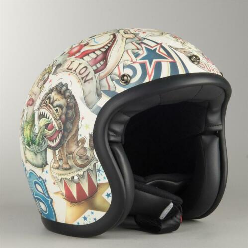 Helm DMD Vintage Circus (Jethelmen, Motorhelmen)