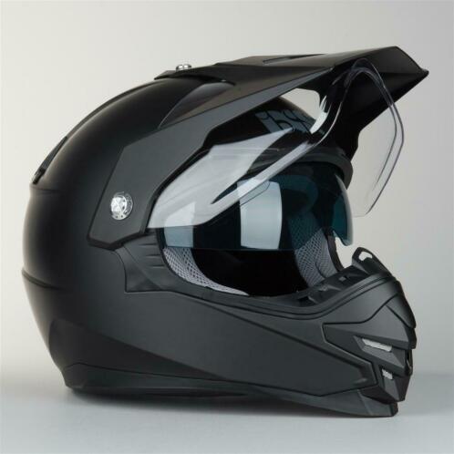 Helm IXS HX 207 Matzwart (Adventure Helmen, Motorhelmen)