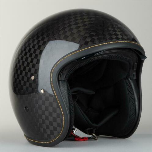 Helm IXS HX 70 Carbon Wit-Zilver-Rood (Open Helmen)