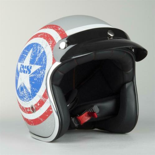 Helm IXS HX 89 American II Mat-Titanium (Jethelmen)