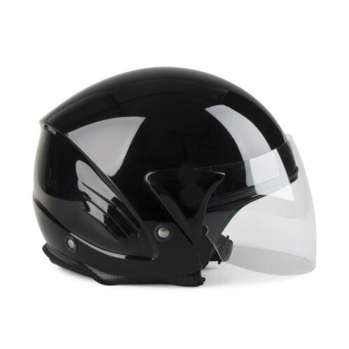 Helm KYT Cougar Zwart (Jethelmen, Motorhelmen)