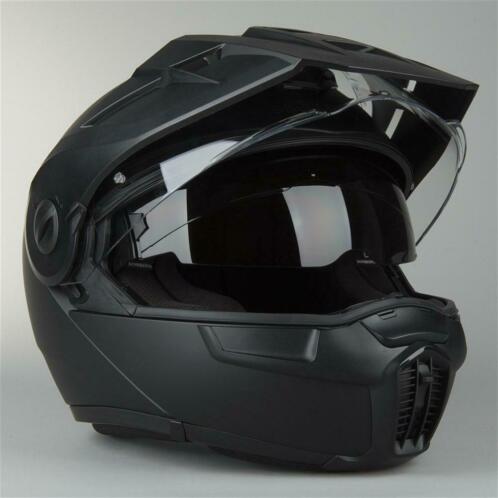 Helm Schuberth E1 Matzwart (Adventure helmen, Motorhelmen)