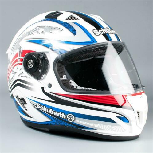 Helm Schuberth SR1 Racing Wit-Rood-Blauw (Integraalhelmen)