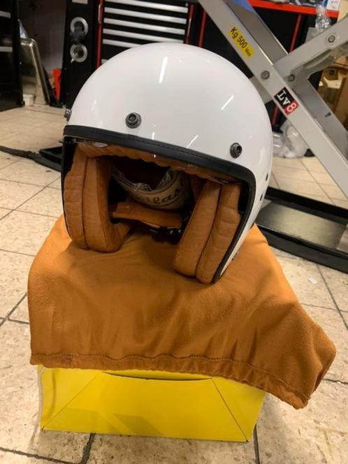 Helm scorpion belfast luxe wit NIEUW in maatM, L, Xl