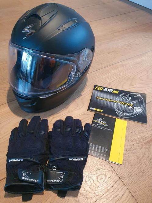 Helm Scorpion EXO-510 AIR en Bering handschoenen