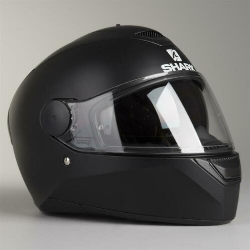 Helm Shark D-Skwal Matzwart (Integraalhelmen, Motorhelmen)