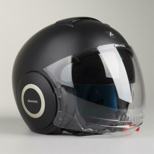 Helm Shark Nano Matzwart (Open Helmen, Motorhelmen)