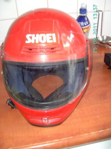 Helm shoei met pin lock