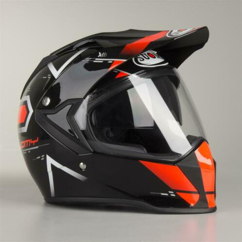 Helm Suomy MX Tourer Road Oranje (Adventure Helmen)