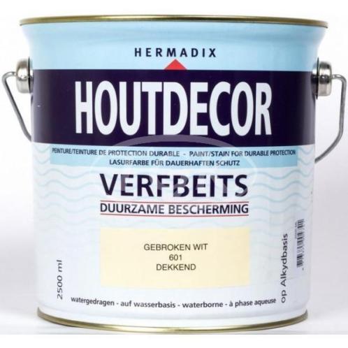 Hermadix Houtdecor dekkend 601 gebroken wit 2500 ml