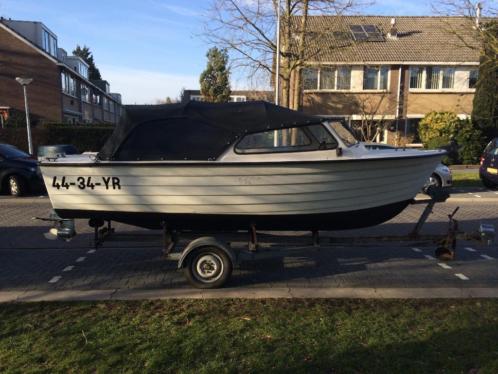 Herwa 16 (Rana Fjord) boot met Yamaha 60pk te koop