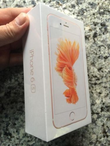 Het nieuwe IPhone 6S in ros gold 64GB in verp.  rekening