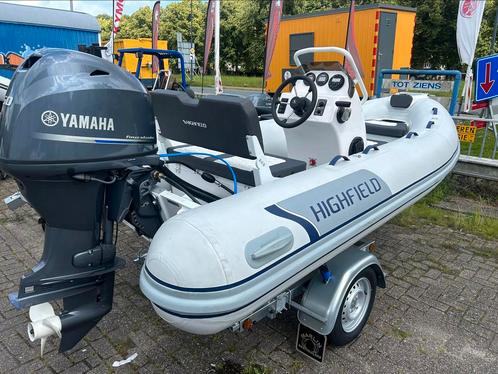 Highfield 390 met Yamaha F50HETL vaste tank Radio vaarklaar.