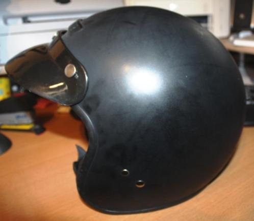 Highway1 jet helm (maat L) Mat zwart, kort gebruikt 