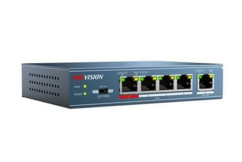 Hikvision DS-3E0105P-E 4-poorts PoE Switch