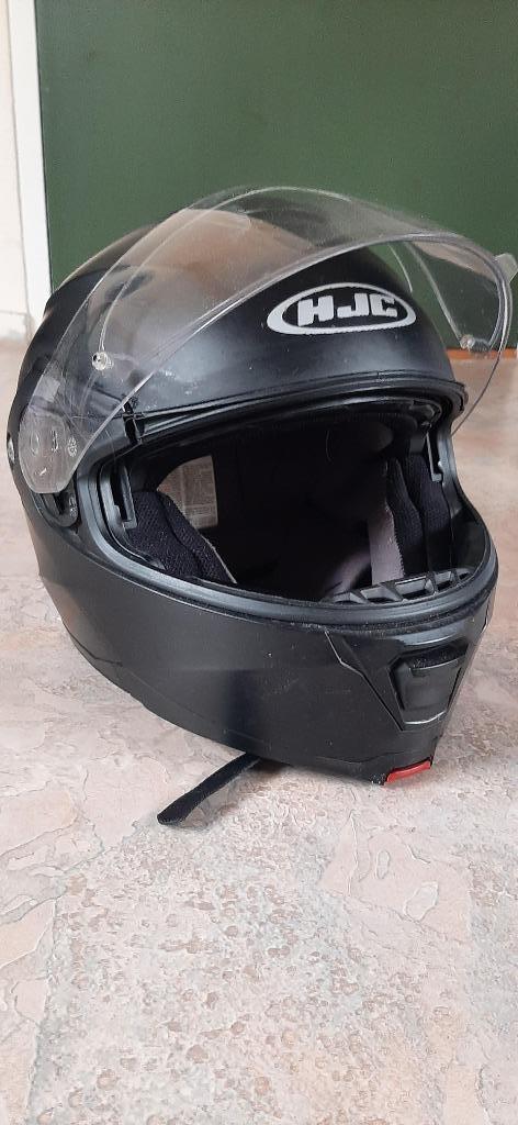 HJC motor systeem helm zwart met zonvizier M