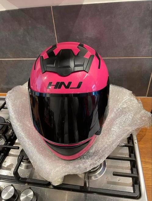 HNJ motorhelm roze