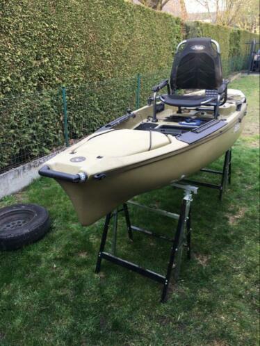 Hobie pro angler 12 viskayak met Torqeedo electro motor 