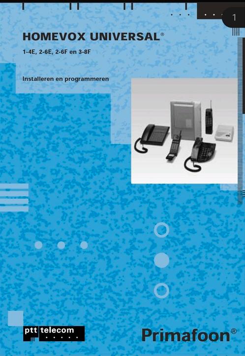 Homevox Universal 3-8F GEZOCHT. Analoge telefooncentrale.Ptt