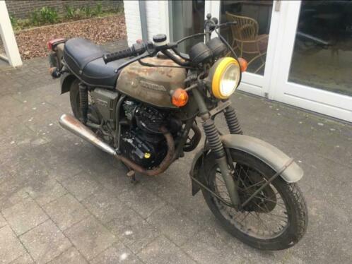 Honda CB250 g5 1976 armee franse leger  extra blok