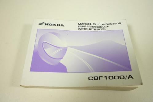 Honda CBF 1000 Instructieboekje 2006 - 2009 (NO 201231277)