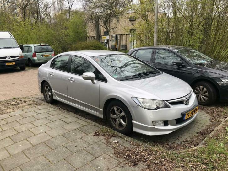 Honda Civic 1.3 Vtec Hybrid 2008 Grijs Leder Navi Automaat