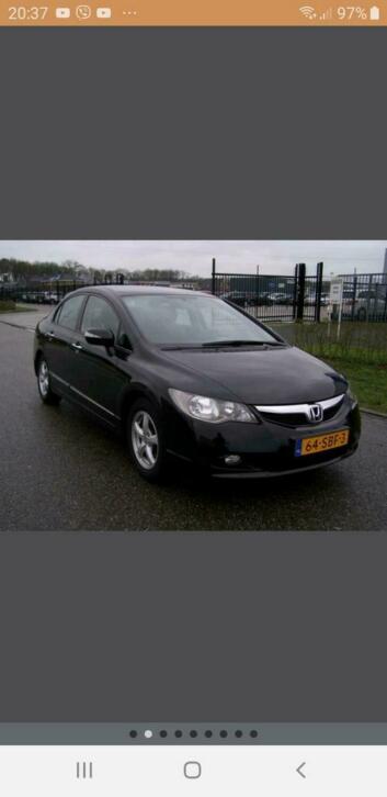 Honda Civic 1.3 Vtec Hybrid 4DR C-tr. 2011 Zwart