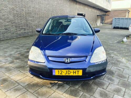 Honda Civic 1.4 I S 5 DEURS 2002 Blauw NIEUWE APK AIRCO