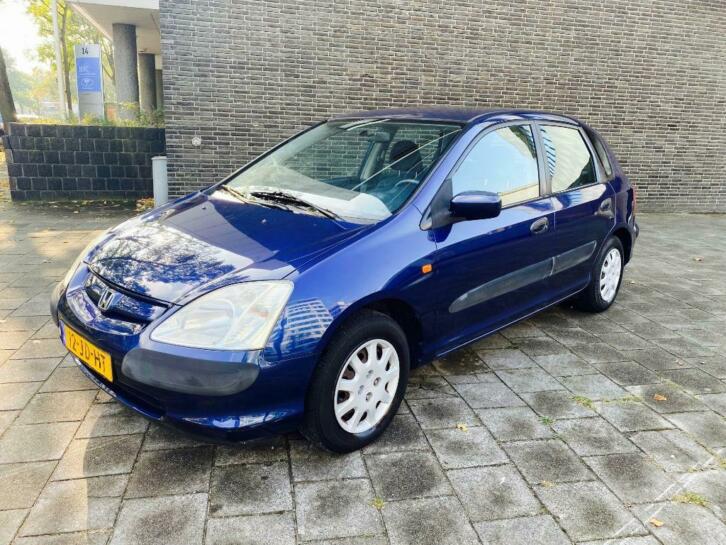 Honda Civic 1.4 I S 5 DEURS 2002 Blauw NIEUWE APK AIRCO