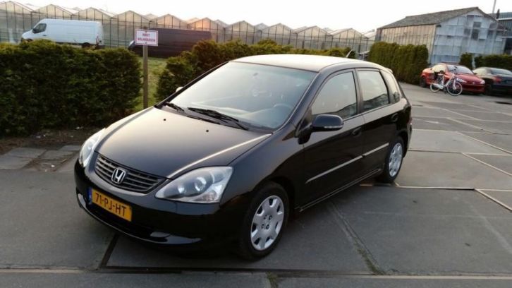 Honda Civic 1.6 I LS 5DR 2004 Zwart