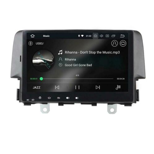 Honda Civic CRV CR-V Android 10 Navigatie DAB Radio CarPlay