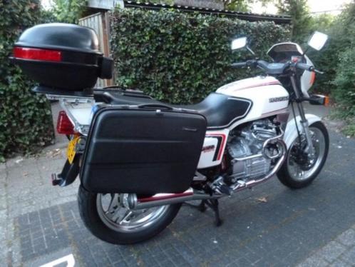 Honda CX 500 sport-tour  parlemoer wit met rodeblauwe bies