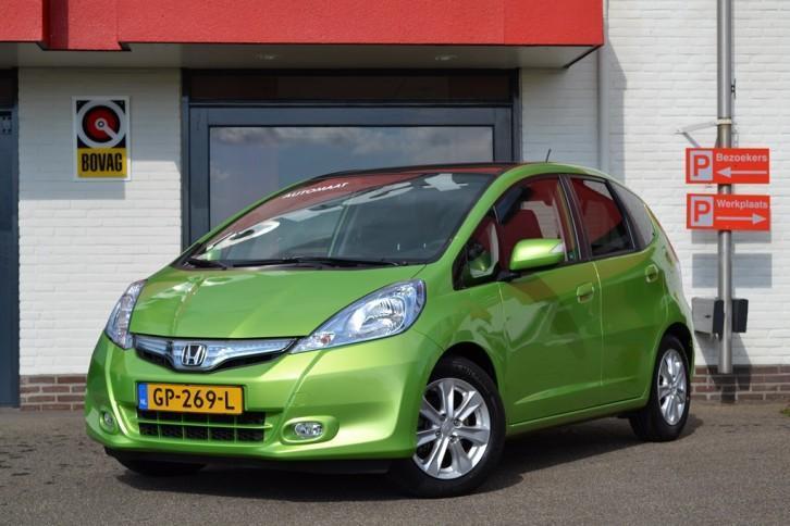 Honda Jazz 1.4 Hybrid Exclusive Automaat, AircoEcc, Leder, 