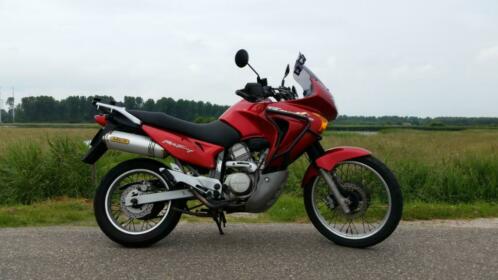 Honda Transalp XL 650 V, RVS uitlaat, Valbeugels, MRI scherm