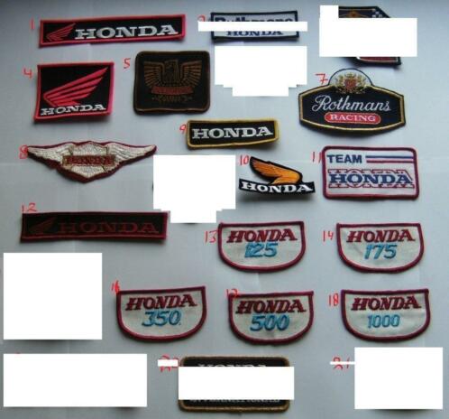 Honda vintage opnaai emblemen patch badge