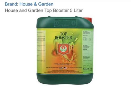 House amp Garden Nutrients Top Booster 5 liter