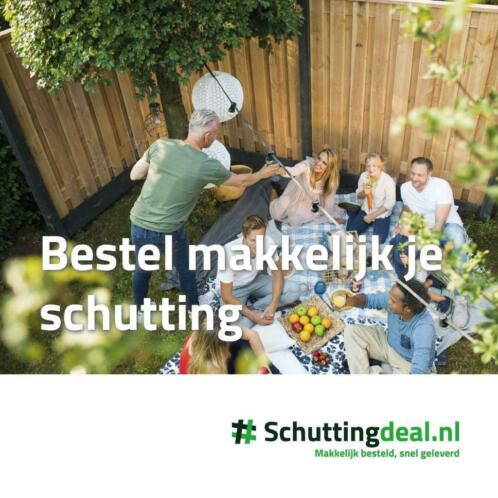 Hout beton schutting samenstellen en direct bestellen