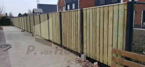 Houtbeton schutting 21 Planks 115 incl. montage