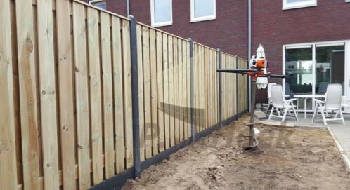 Houtbeton schutting 21 Planks 85 per meter incl. plaatsing